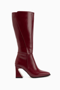 Deana Burgundy Heeled Women’s Boots