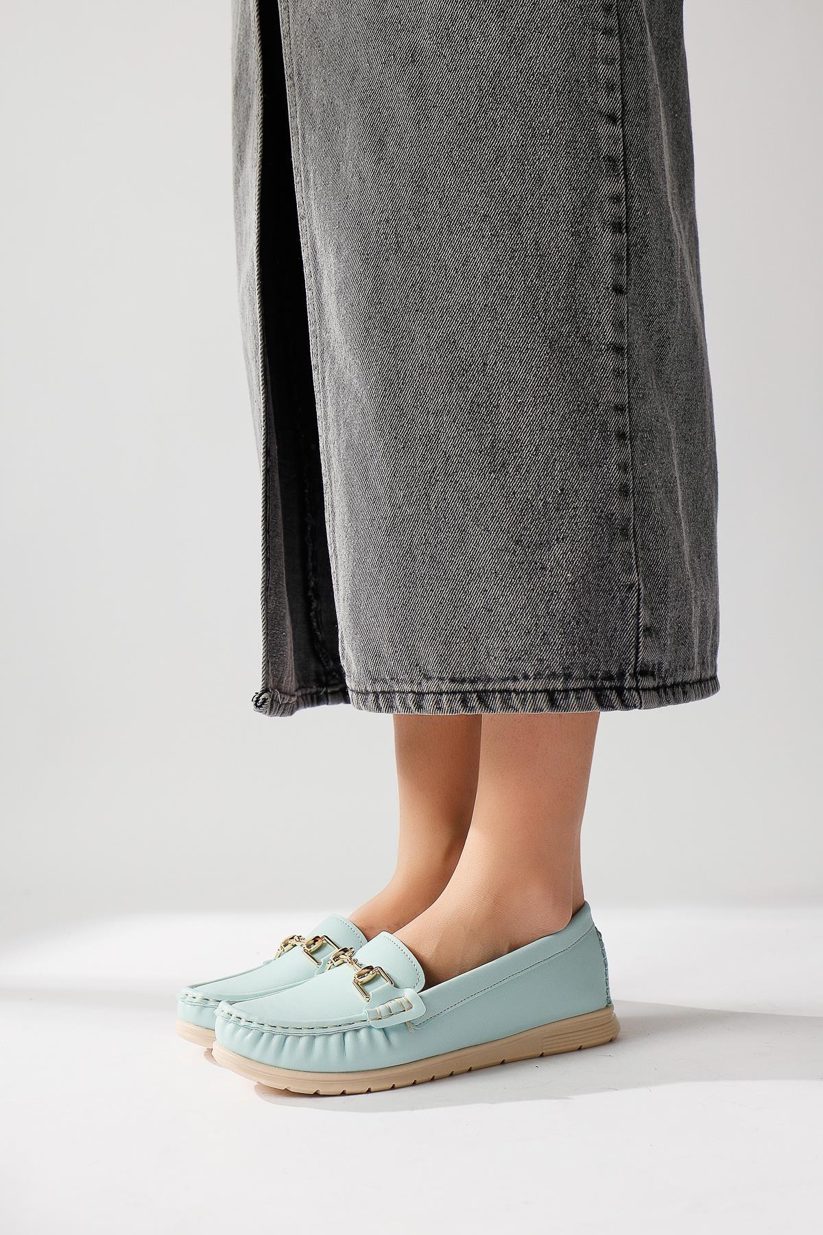 Tola – Blue Buckle-Detail Casual Shoe (Baby)