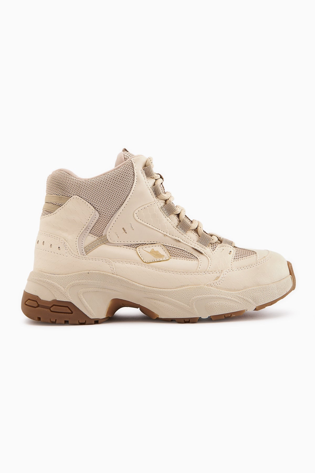 Nency – Beige Lace-Up Sport Boot (Women)