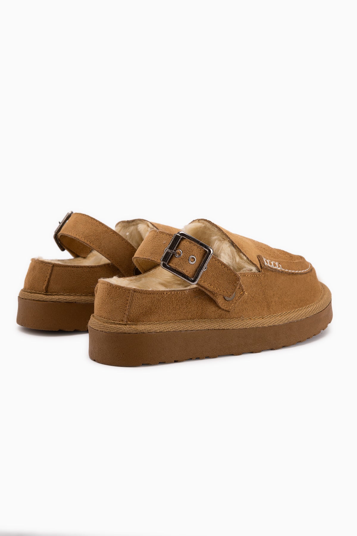 Cathy Tan Suede Fur Women’s Slippers