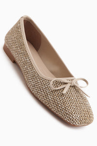 Fridah Beige Bow Detailed Women’s Ballet Flats