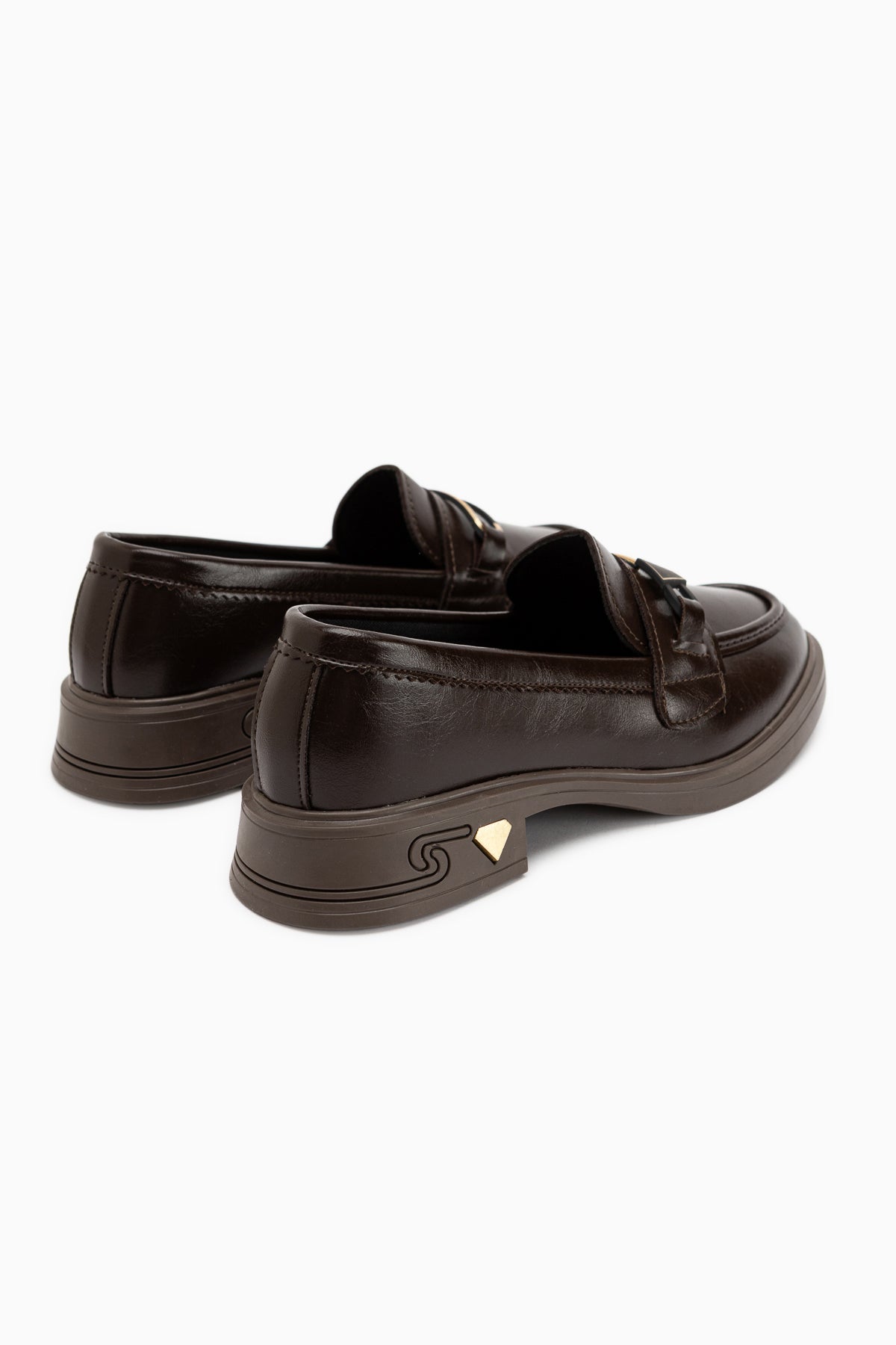 Emilia Brown Buckled Women’s Loafer Daily Shoes
