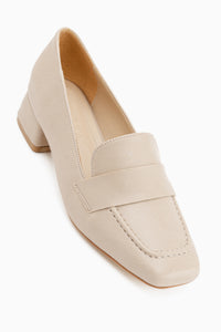 Malvina Beige Short Heeled Women’s Shoes