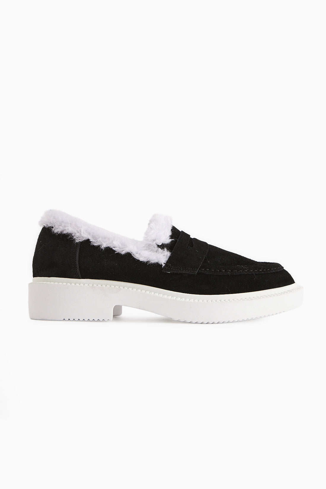 Genuine Leather Tommie Black Suede Fur Casual Shoes Women’s