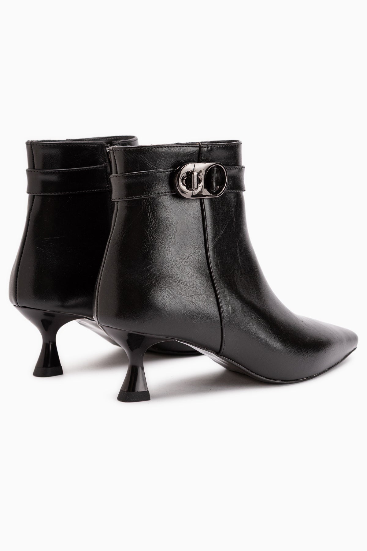 Kathie Black Buckle Detailed Women’s Boots