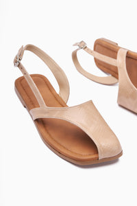 Agnez Mink Belt Detailed Women's Sandal