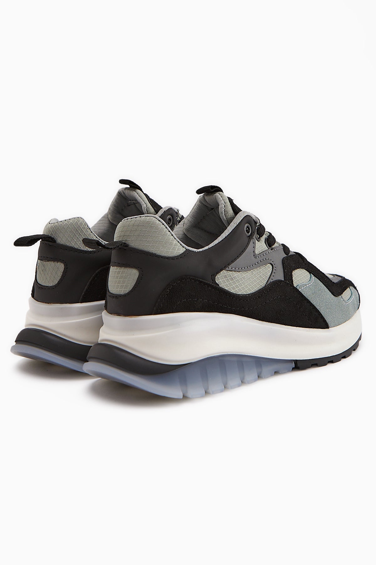 Klara Black Suede High-Soled Women's Sneakers