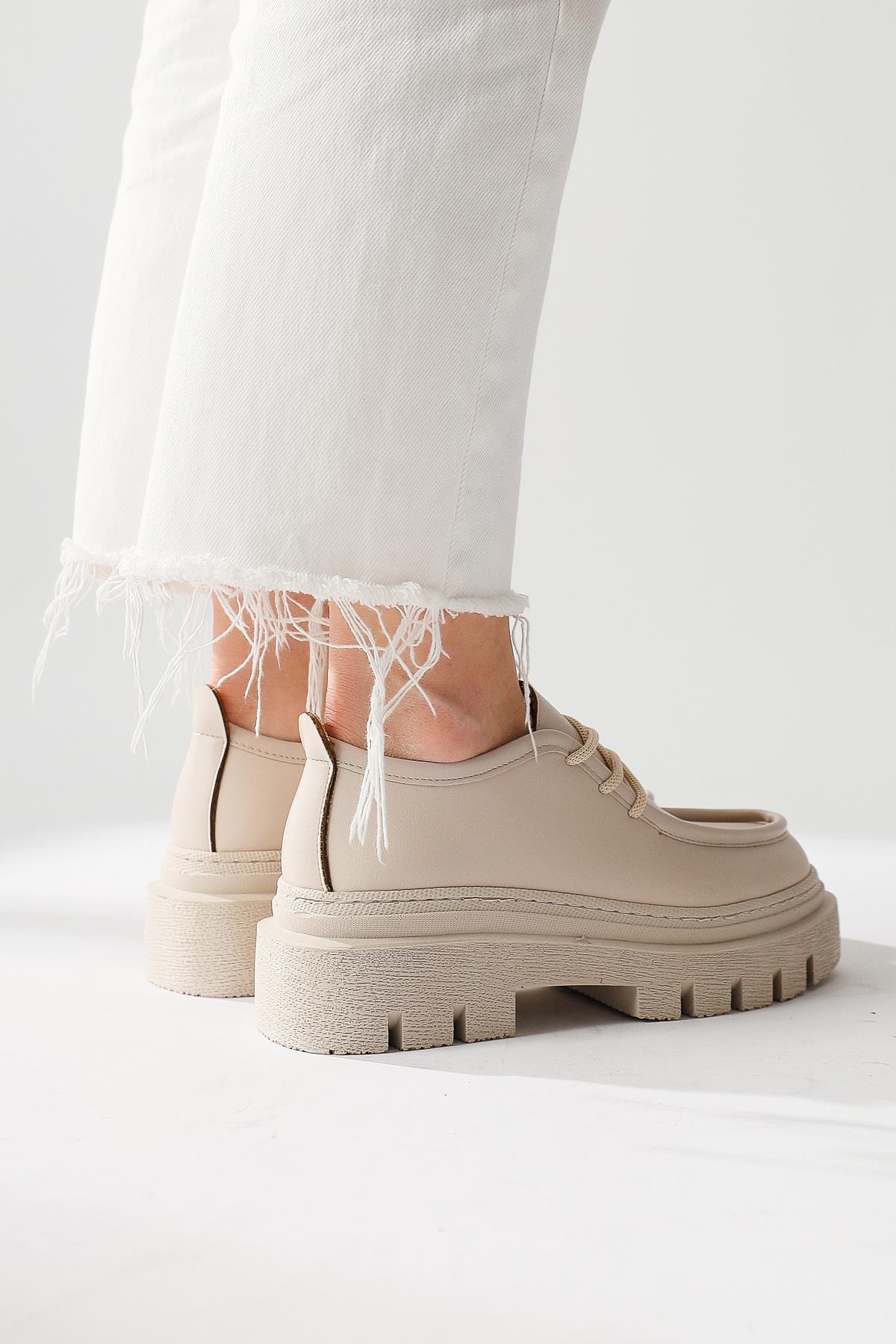 Henrica – Nude Thick-Sole Loafer (Women)