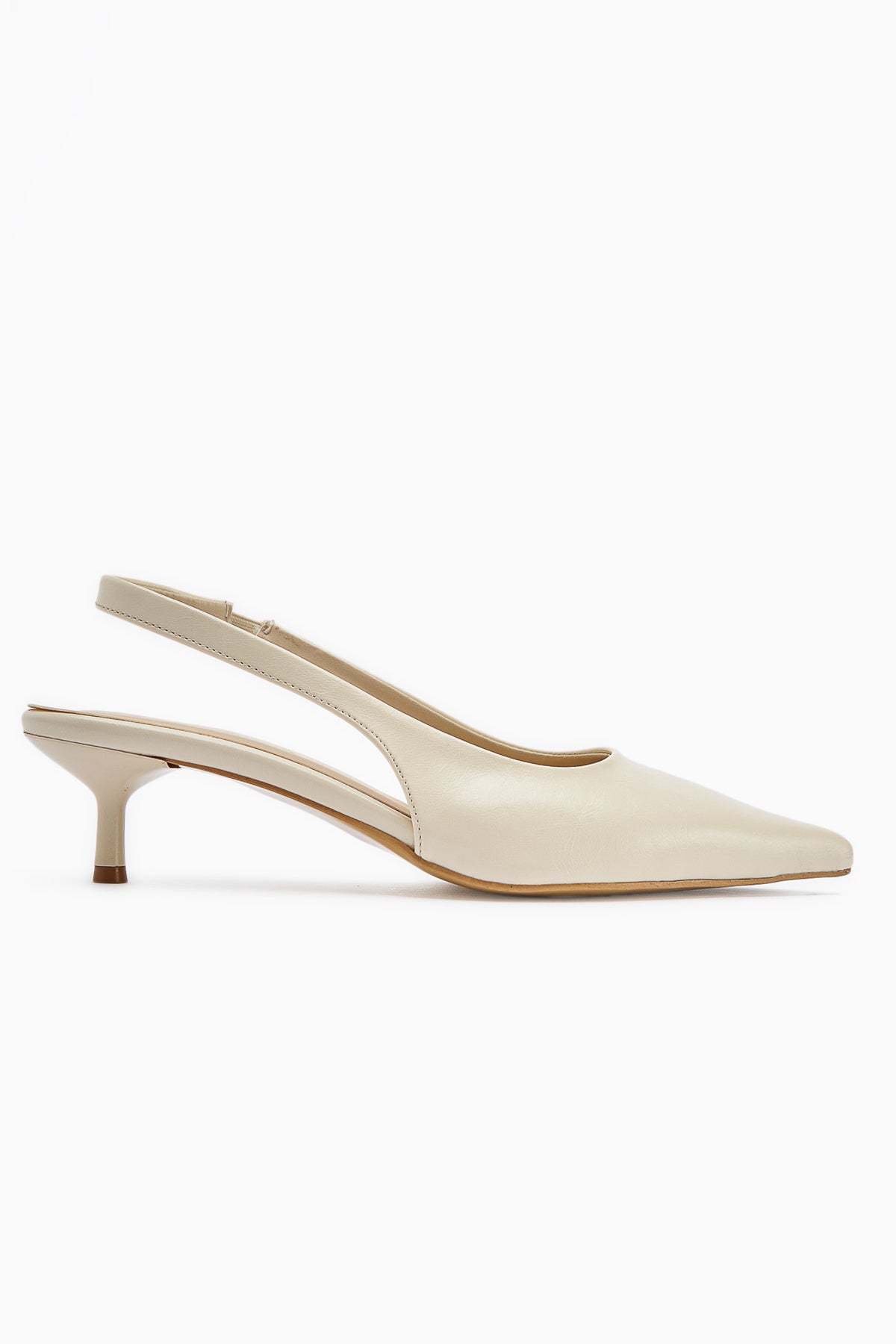Sanni Beige Pointed Toe Women’s Heeled Sandal