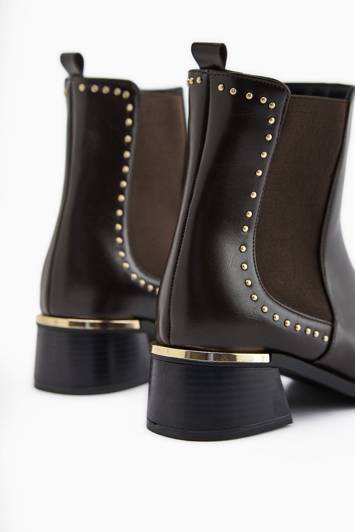 Jane – Brown Elasticized Heeled Boot (Women)
