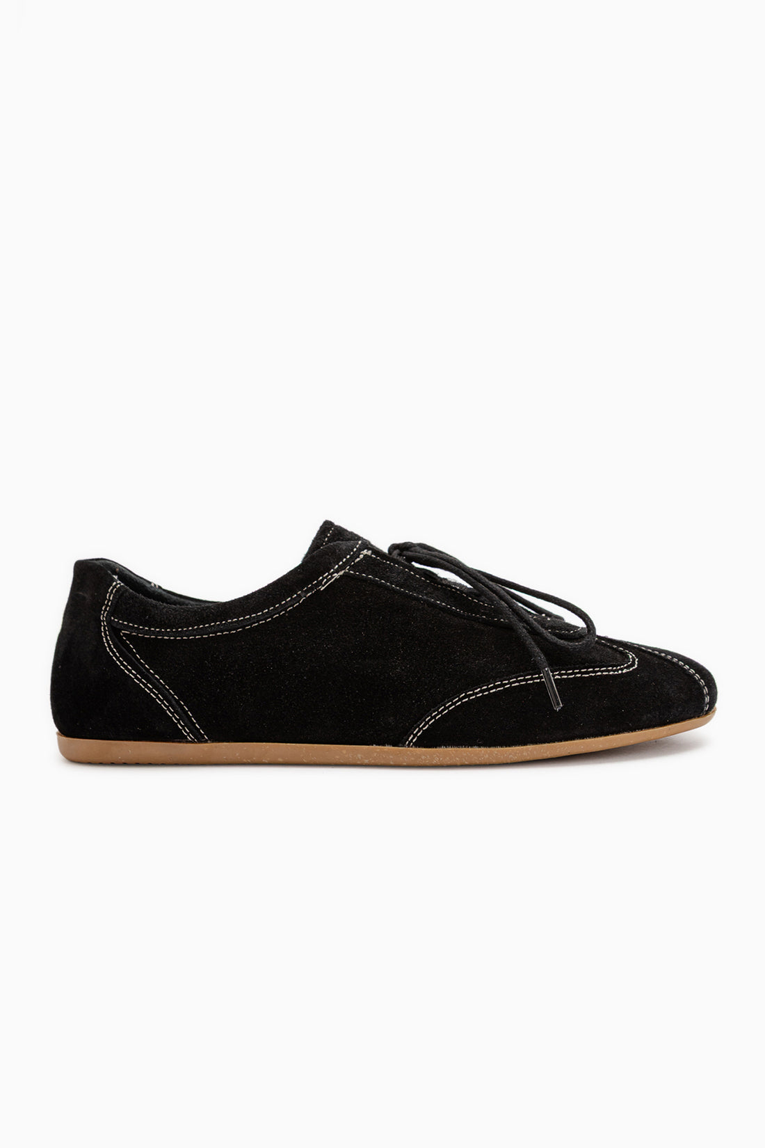 Berry Genuine Leather Black Suede Lace-Up Women’s Shoes
