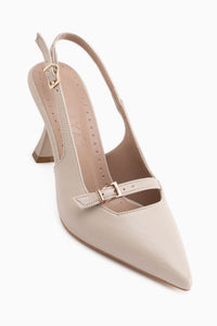 Olivia Beige Women’s Heeled Shoes