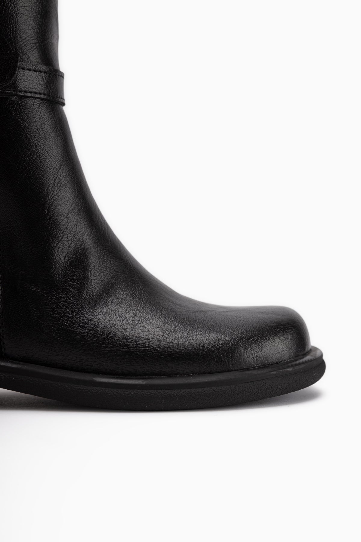 Hilda Black Suede Belted Women’s Boots