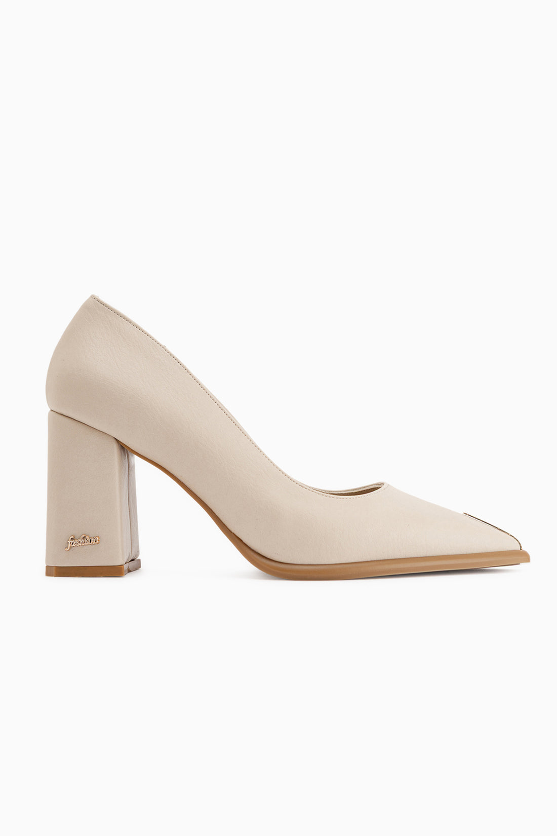 Candy Genuine Leather Beige Women’s Heeled Shoes