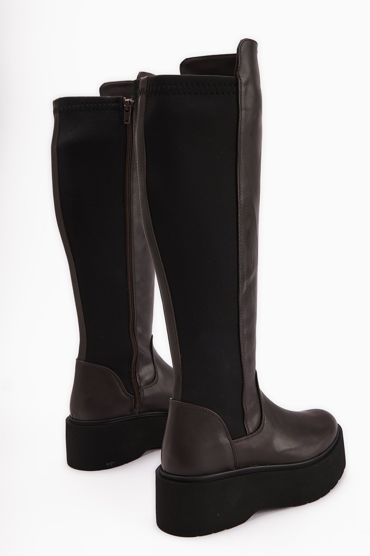 Ceres Brown Platform Boots