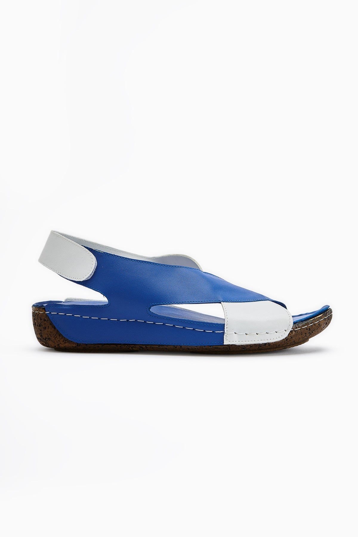 Margit – Royal Blue Cross-Strap Sandal (Women)