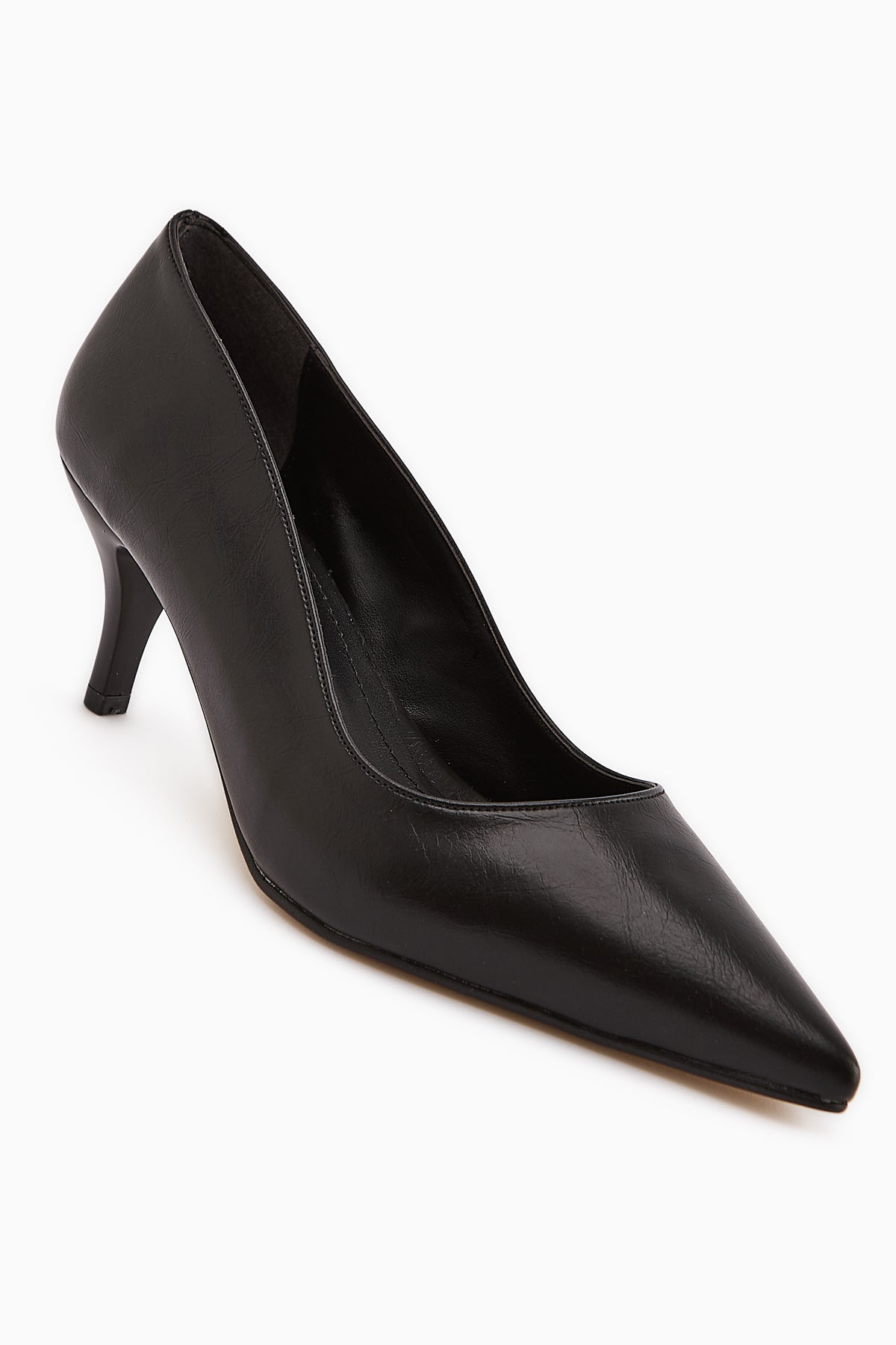 Flora Women's Black Stiletto High Heel Shoe