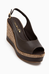 Jenny Brown Wedge Heeled Women’s Shoes