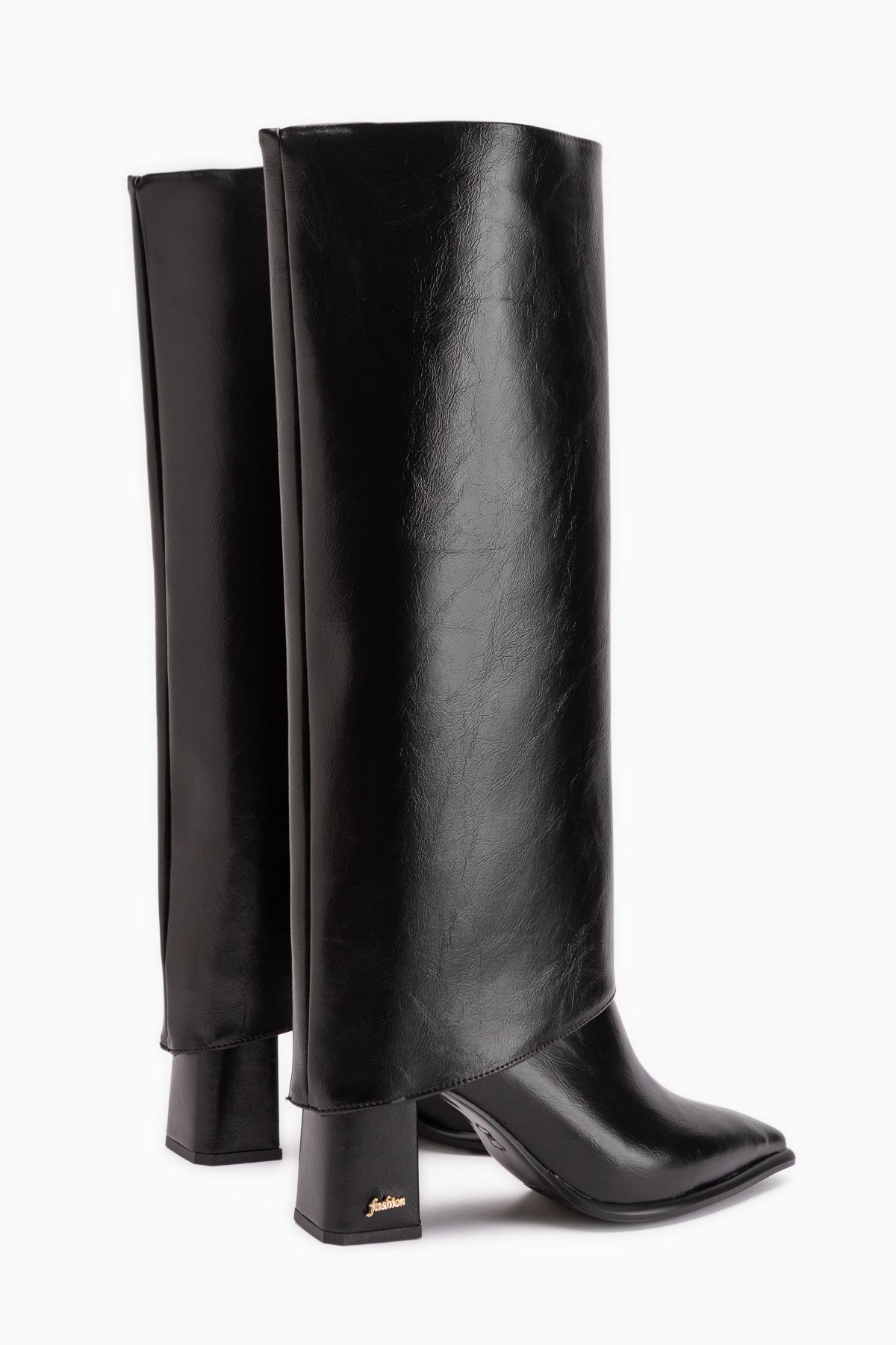 Mariam Black Removable Cuff Women’s Boots