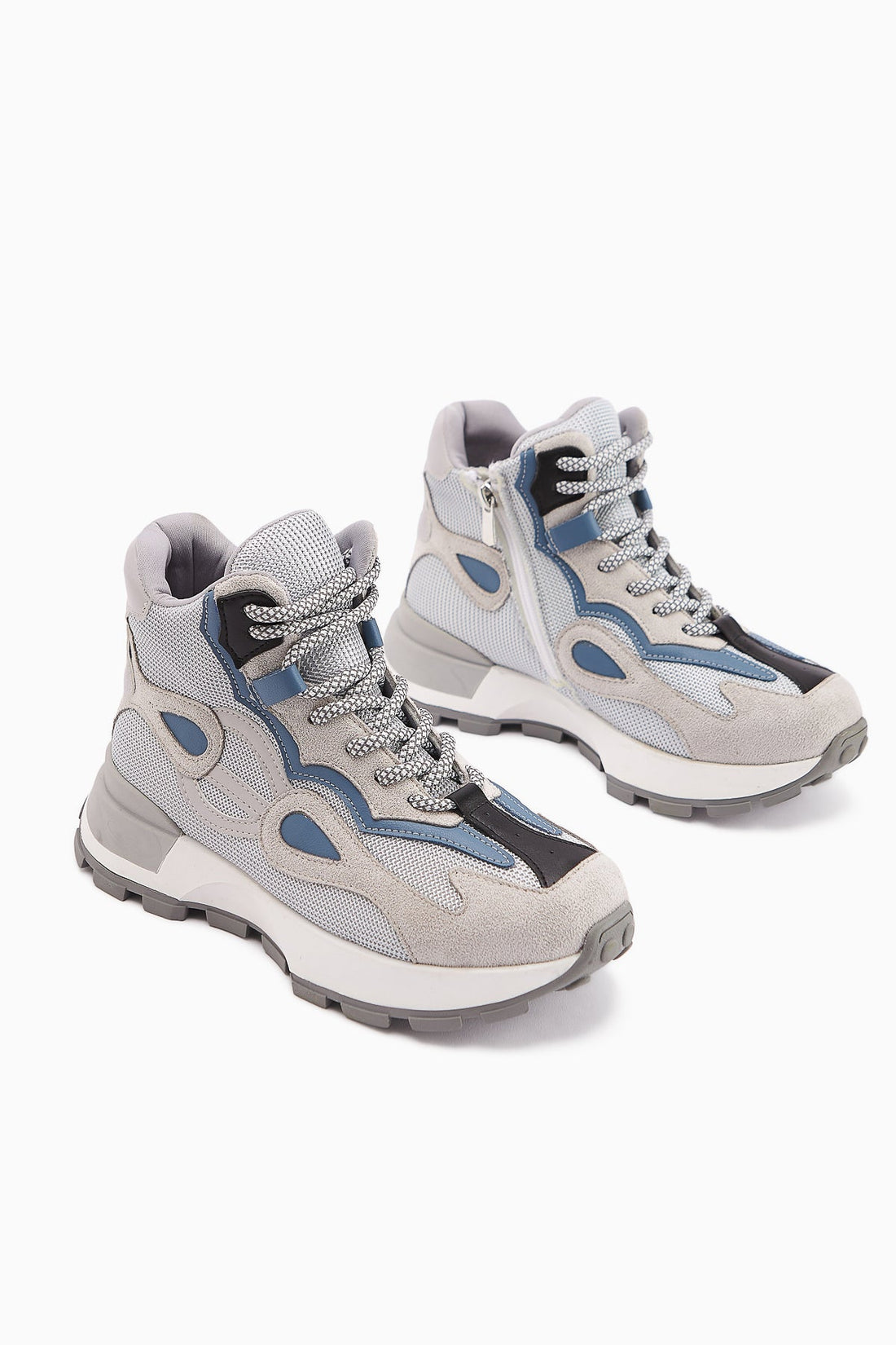 Emma Grey Suede Detailed Lace-up Women's Sport Boot