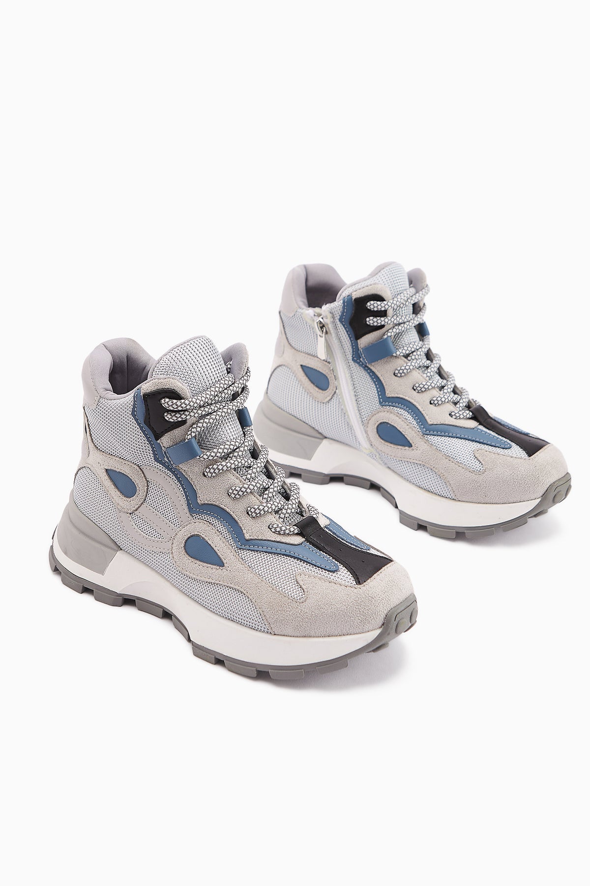 Emma Grey Suede Detailed Lace-up Women's Sport Boot