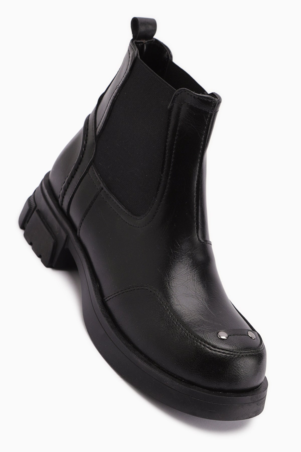 Emely Black Elastic Women's Boot