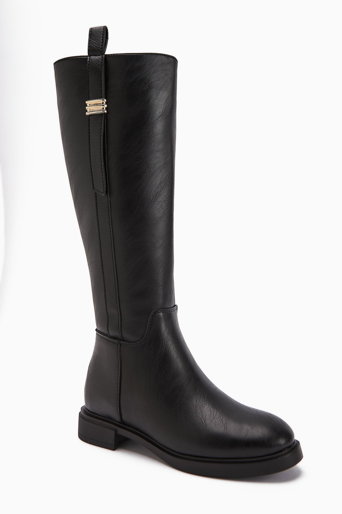 Kaisa Women's Black Buckled Boots