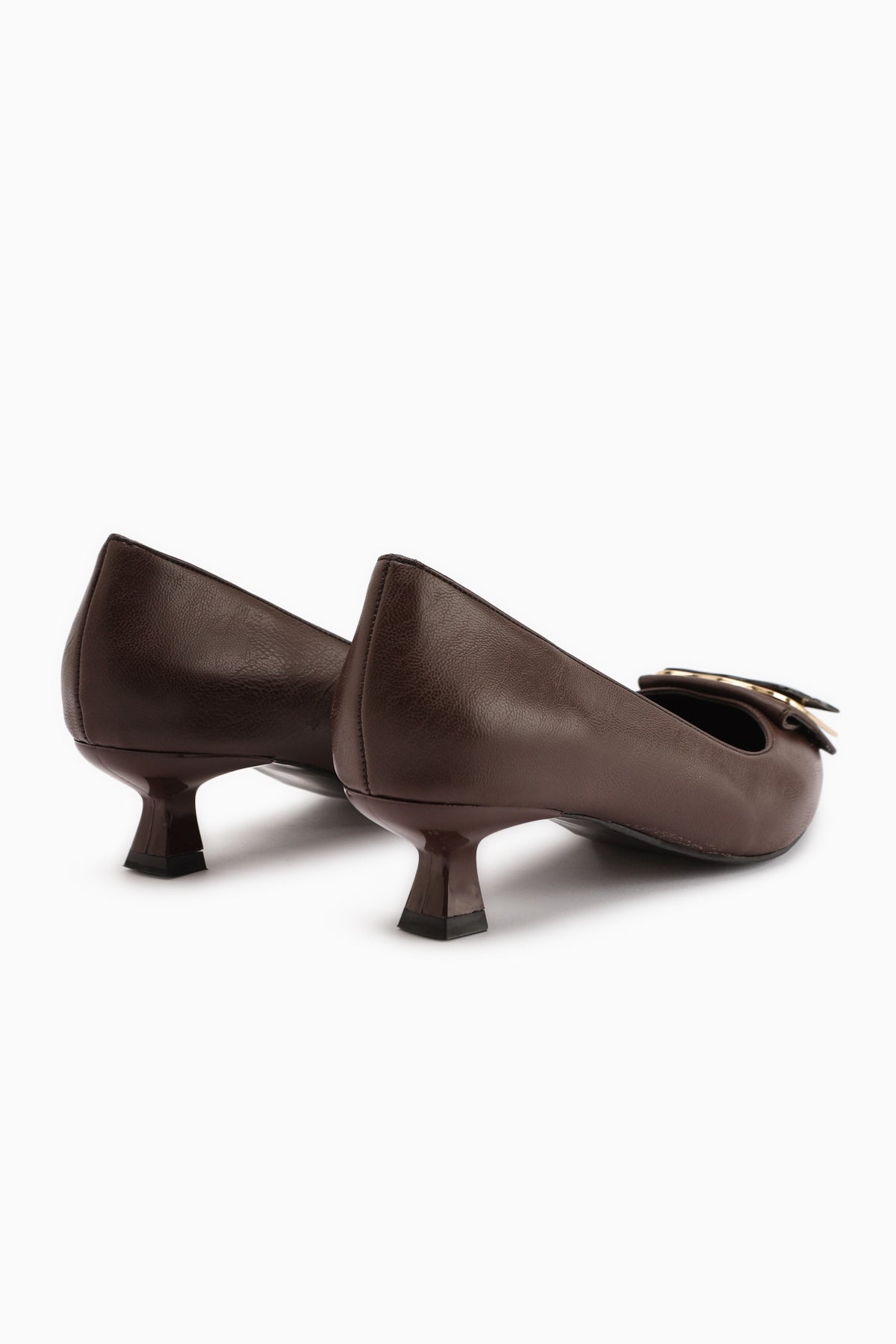 Judita – Brown Buckle Heeled Shoe (Women)