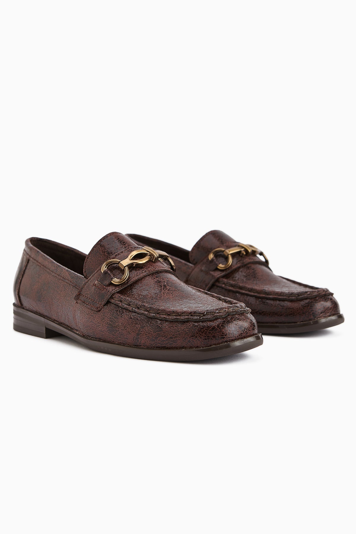 Kali – Brown Chain-Detail Loafer (Women)