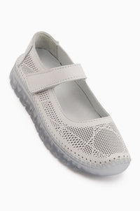 Genuine Leather Solvi White Women’s Casual Shoes