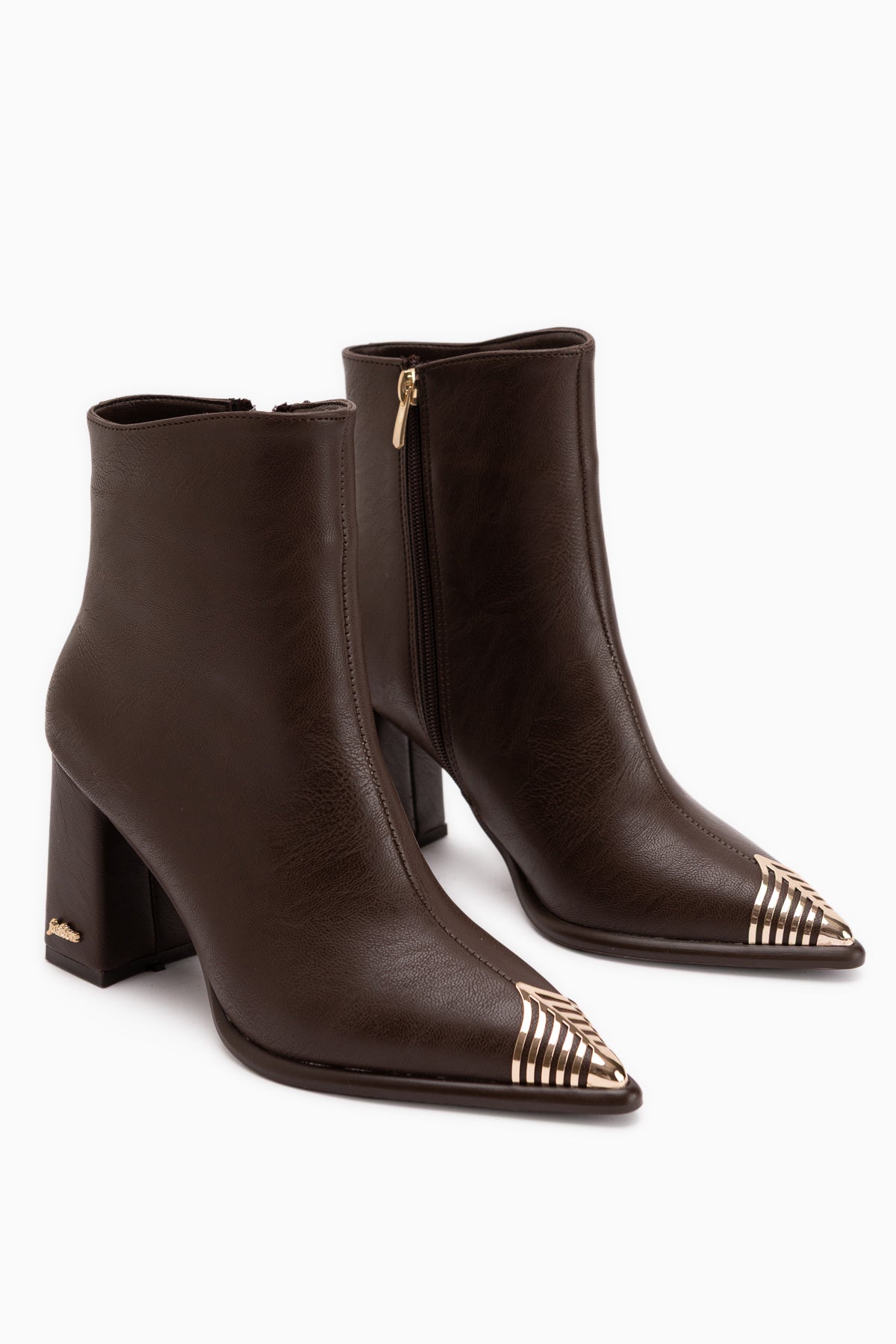 Lacy Brown Removable Cuff 2-in-1 Heeled Women’s Boots & Knee-Highs