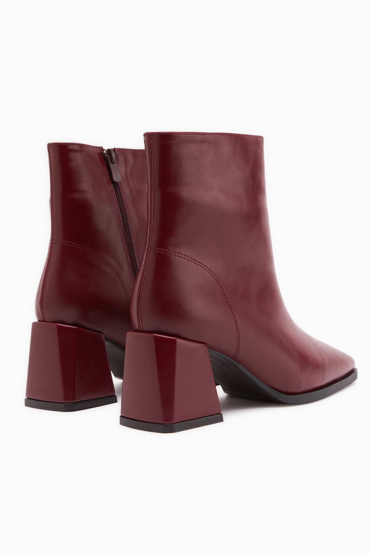 Margot – Burgundy Suede Round-Toe Heeled Boot (Women)
