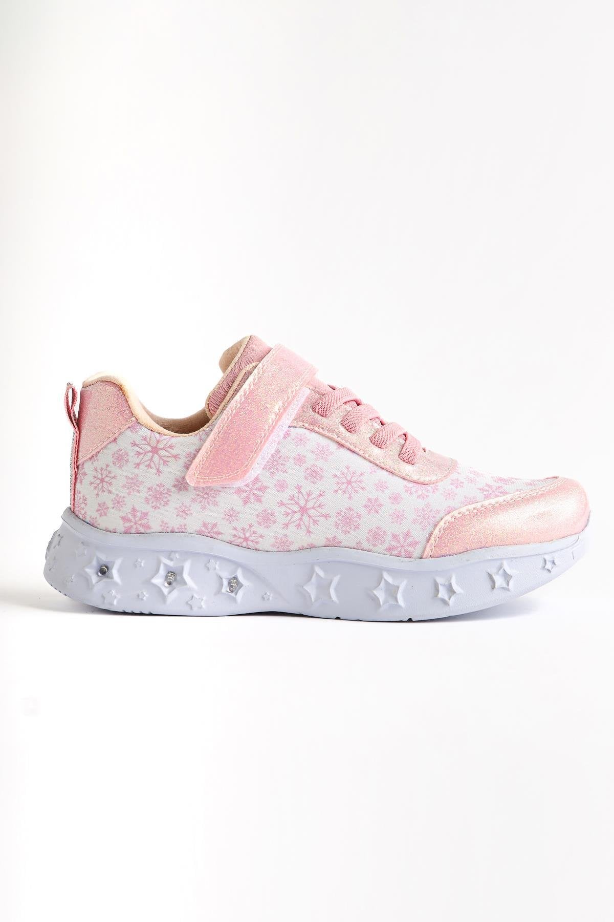 Denisa Powder Snow Themed Light-Up Kids' Sneakers
