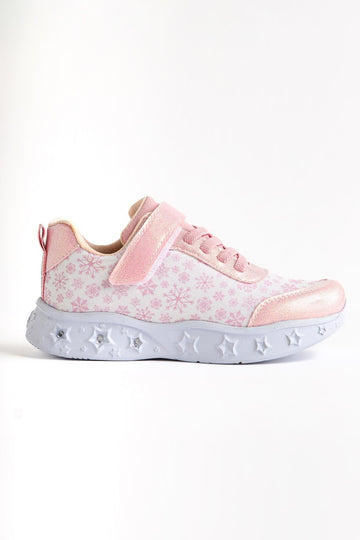 Denisa Powder Snow Themed Light-Up Kids' Sneakers