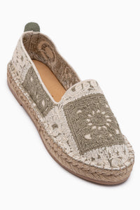 Rosie Mint Bohemian Woven Pattern Women’s Espadrille Loafer