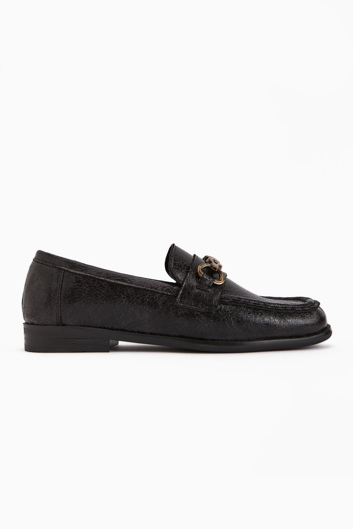 Kali – Black Chain-Detail Loafer (Women)