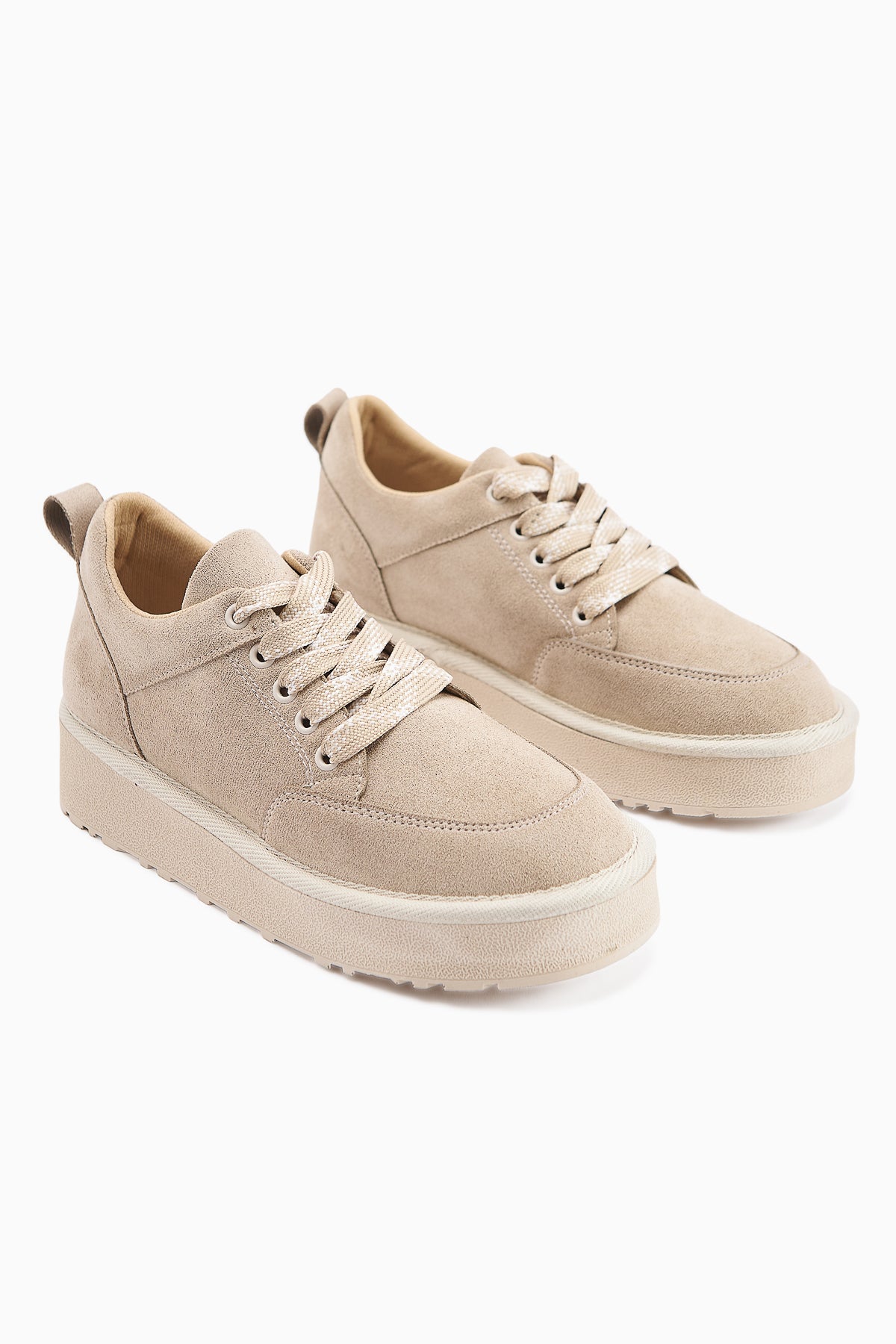 Edle - Beige Lace-Up Boot (Women)