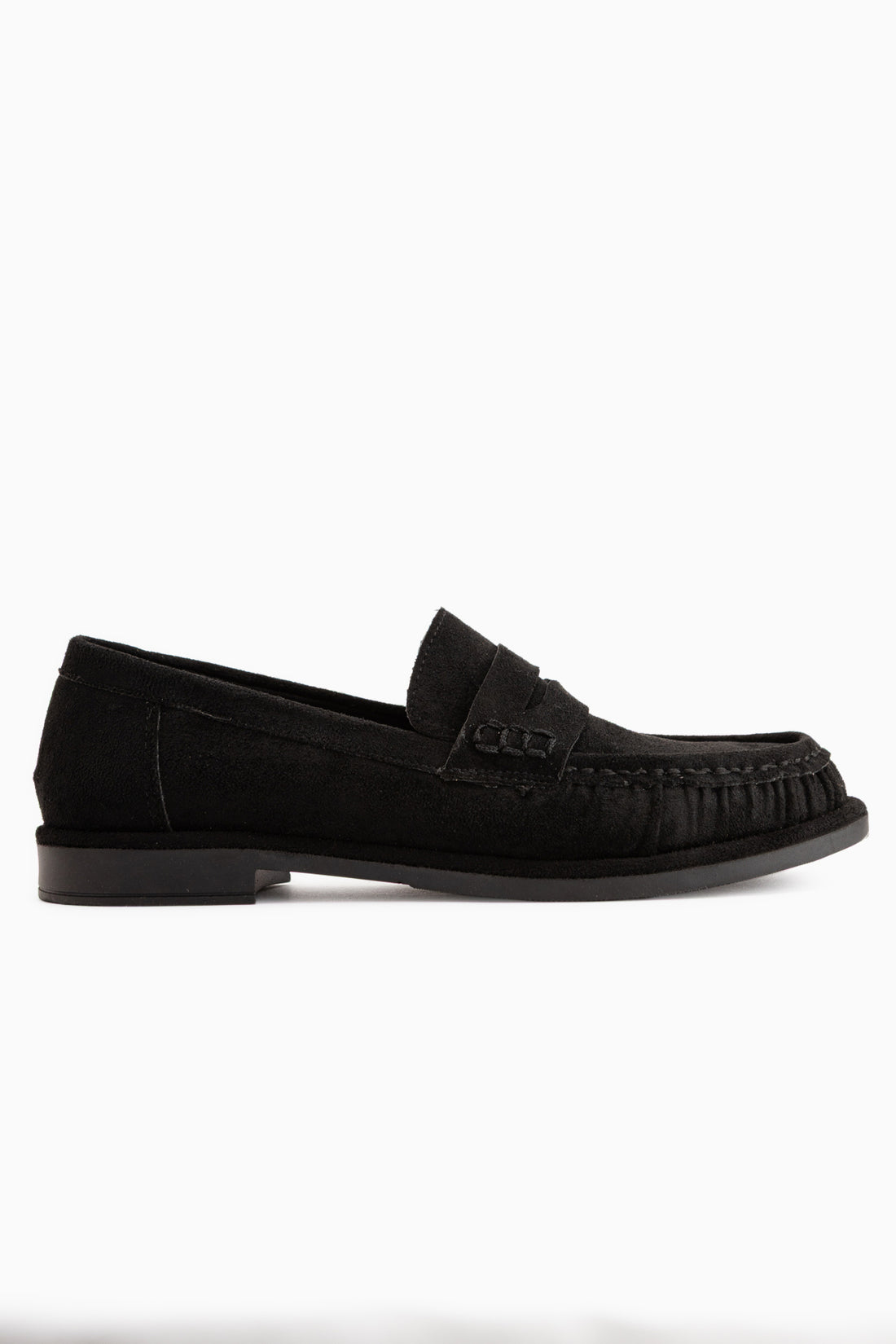 Carmel Black Suede Penny Loafer Women’s Shoes