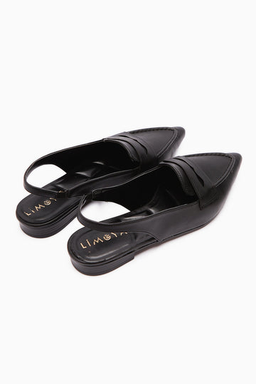 Busra Black Pointed Toe Women's Sandal