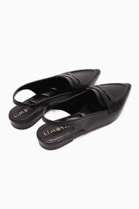 Busra Black Pointed Toe Women's Sandal