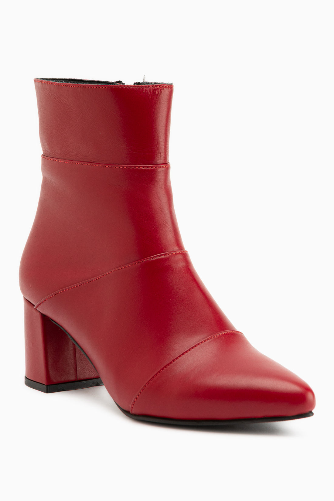 Amalia Genuine Leather Red Heeled Women’s Boots