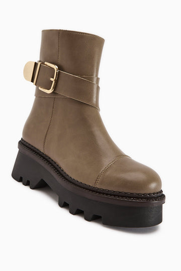 Cristin – Taupe Platform Boot (Women)