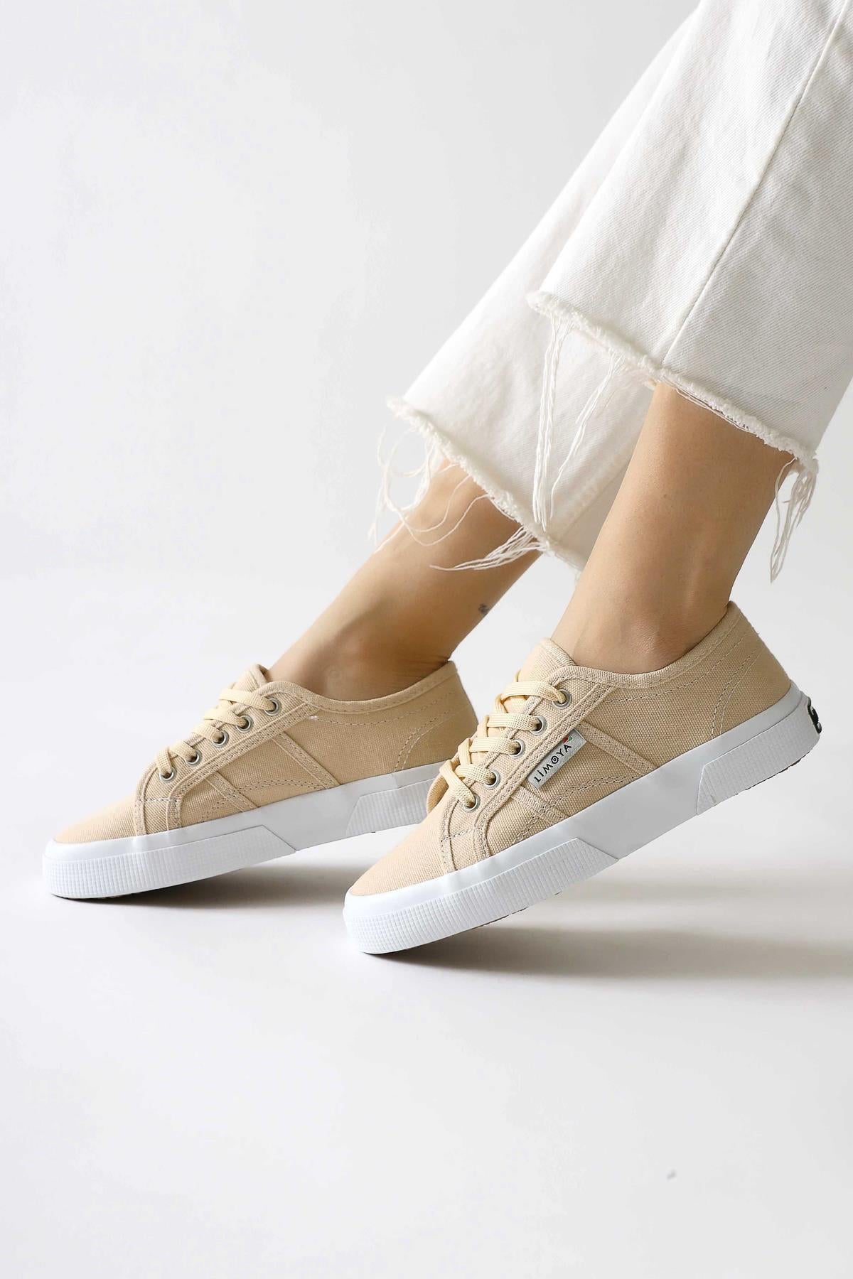 Timon – Beige Linen Sneaker