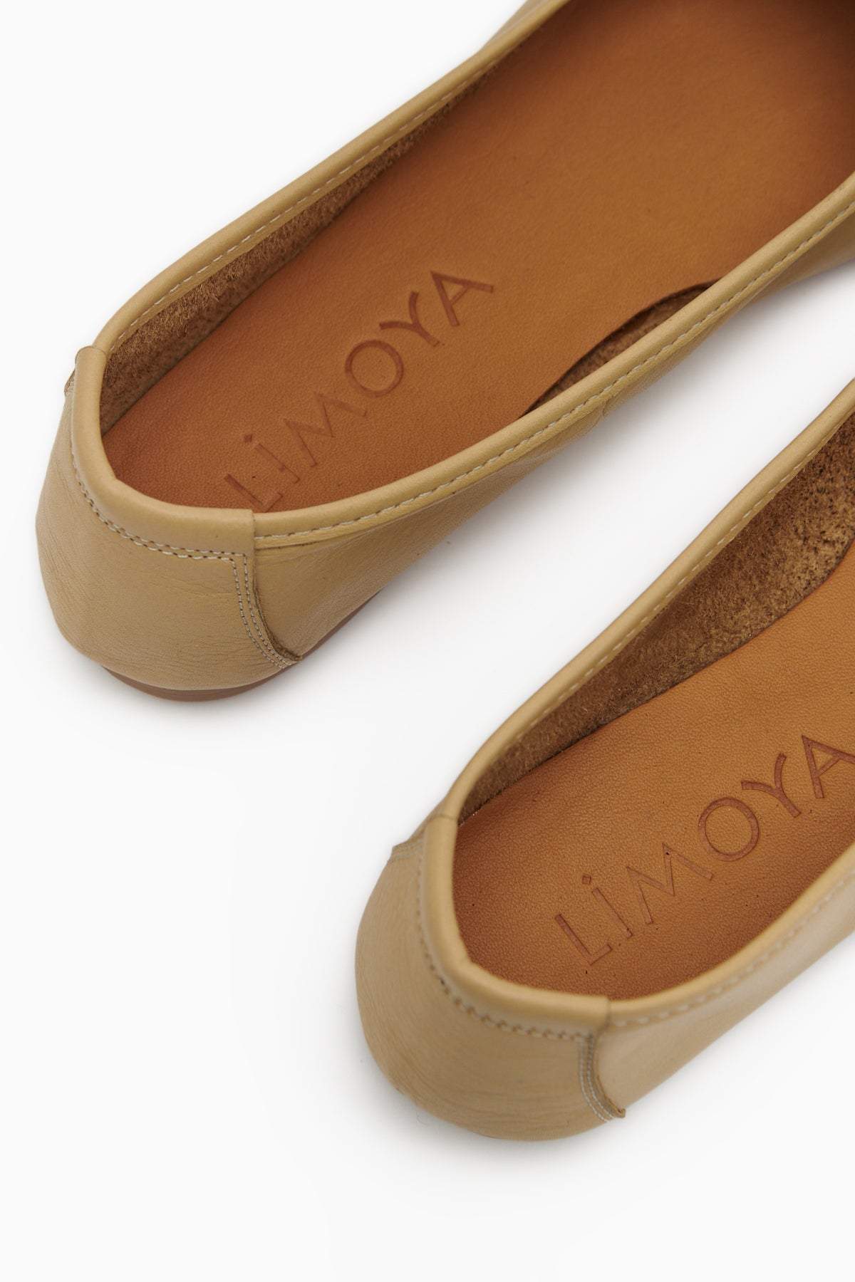 Anjela Genuine Leather Beige Bow Detailed Women’s Ballet Flats