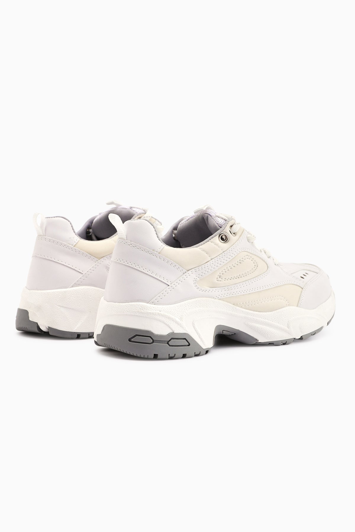 Trina – White Lace-Up Sneaker (Women)