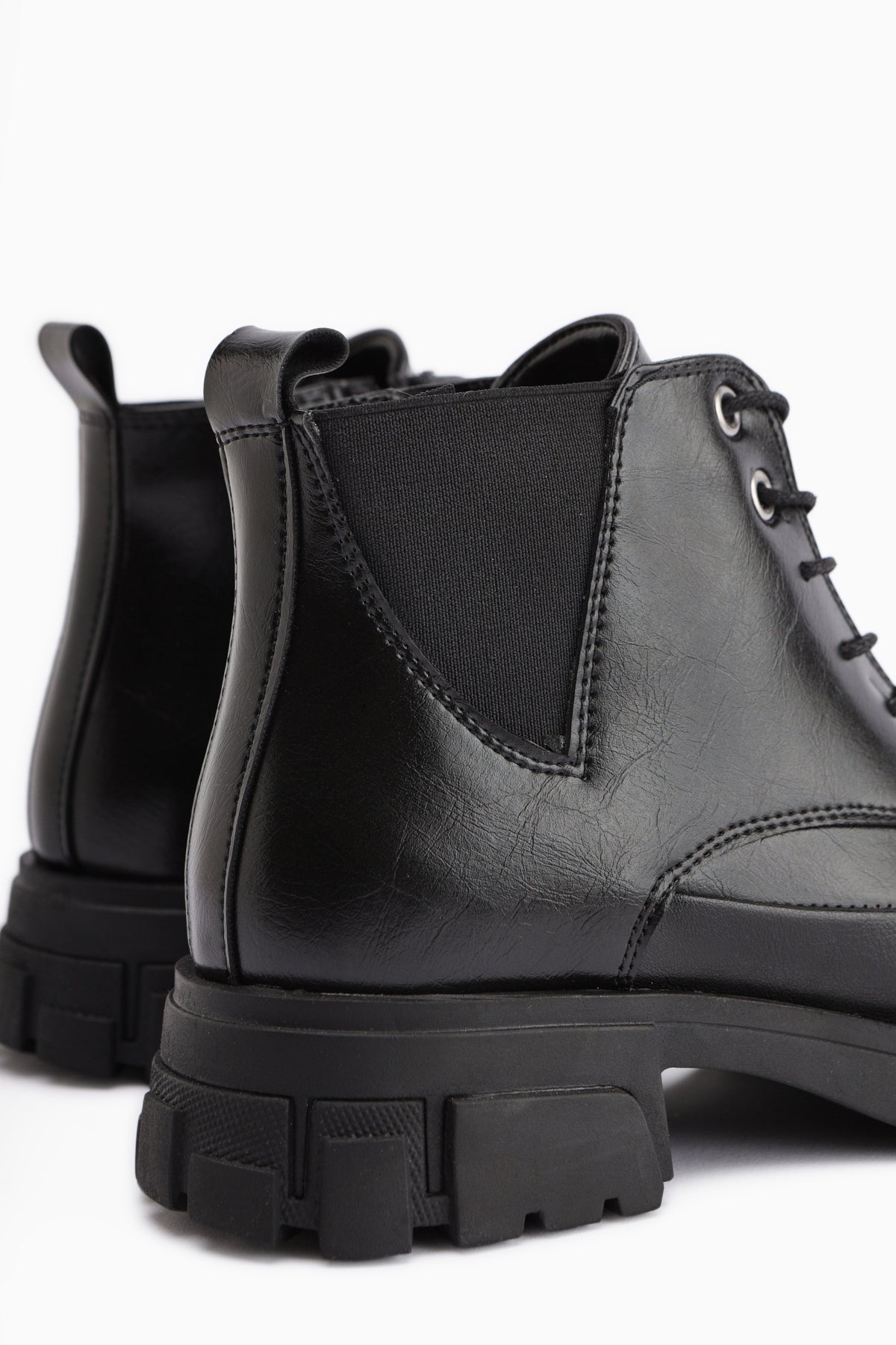 Luisa Black Lace-Up Women's Boot