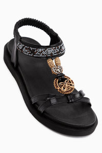 Louis Black Buckle Detailed Women’s Sandal
