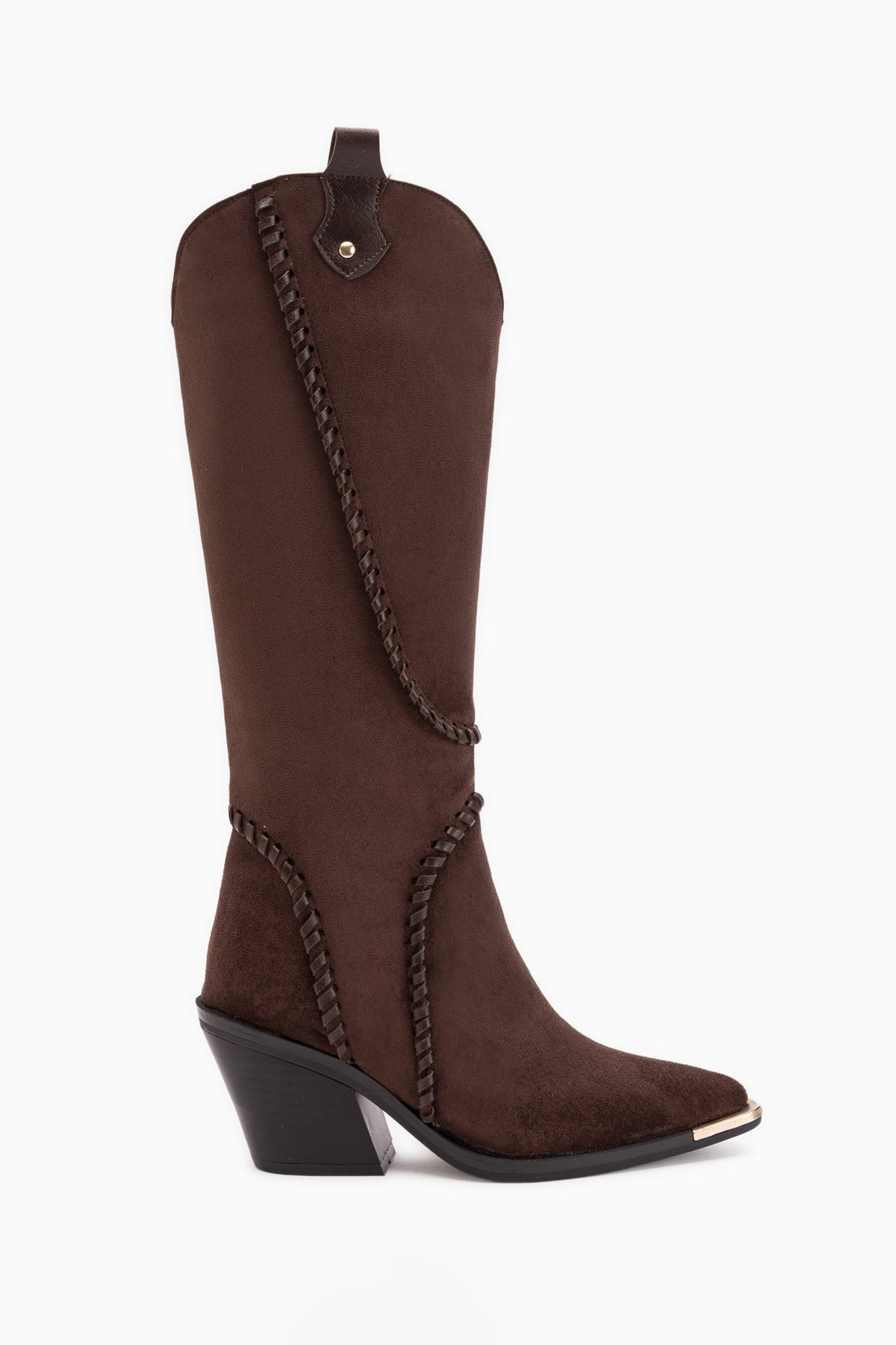 Gertie Brown Suede Stitch Detailed Women’s Boots