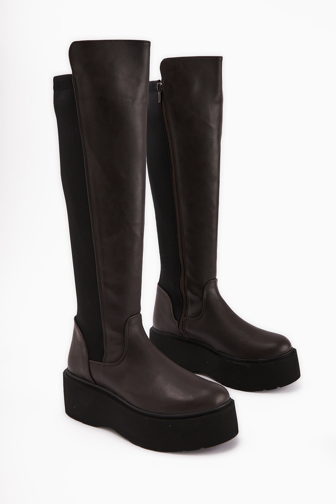 Ceres Brown Platform Boots