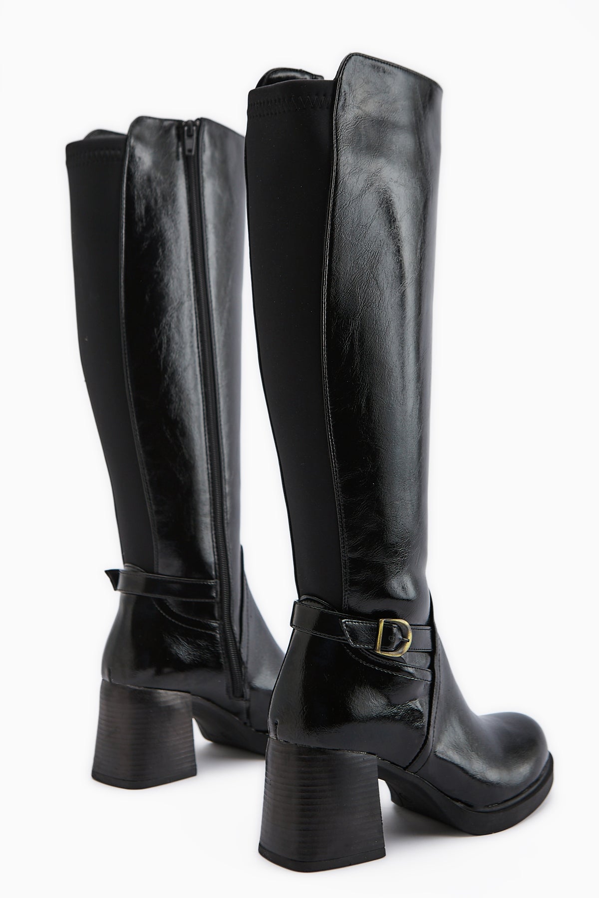 Gerti Black Heeled Women's Boot